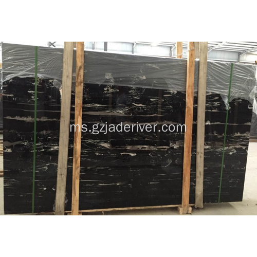 Black Natural Marble Slab untuk Wall and Floor